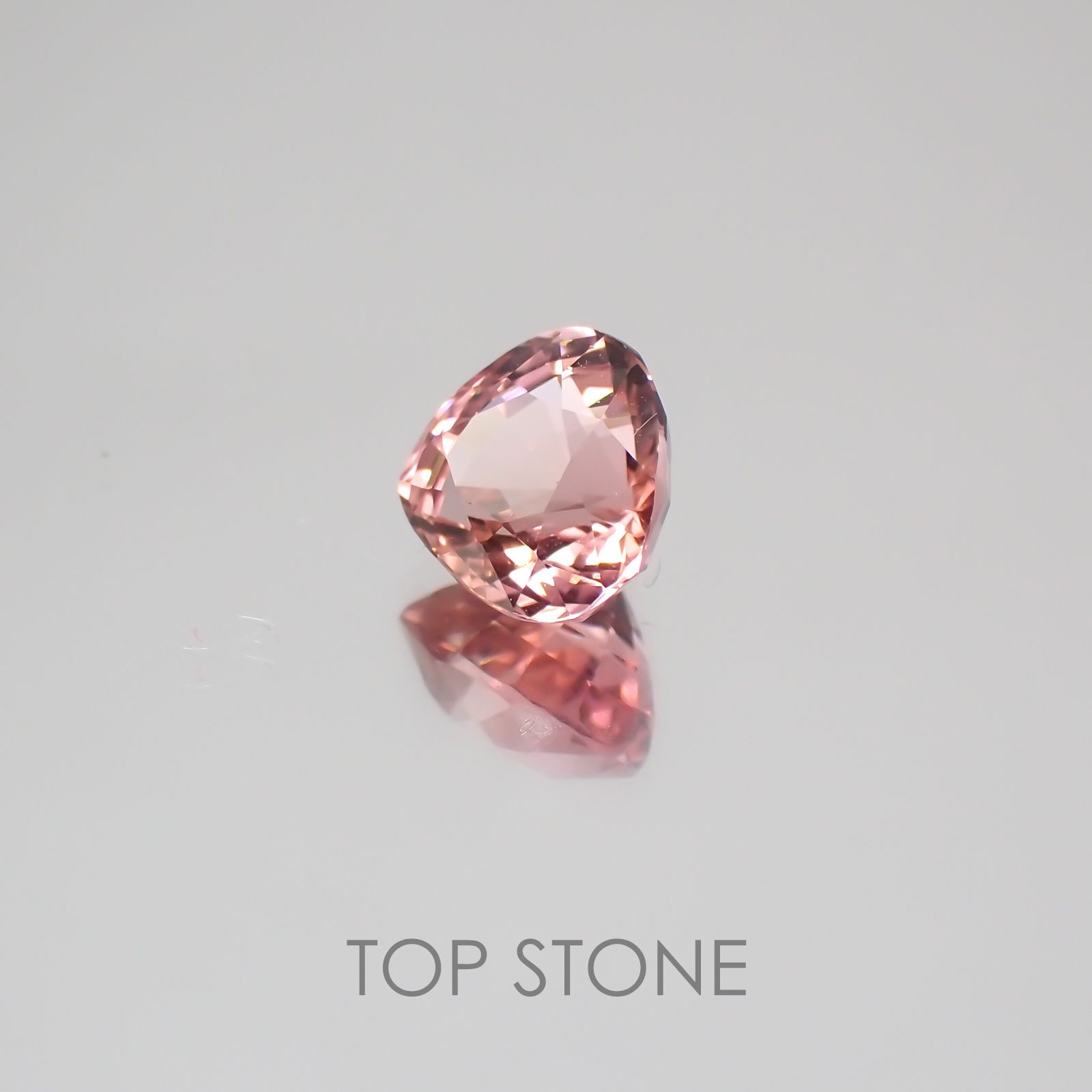 ピンクトルマリン パパラチャカラー ルワンダ産 ルース 1.31ct[21029984]6.8×6.7mm前後