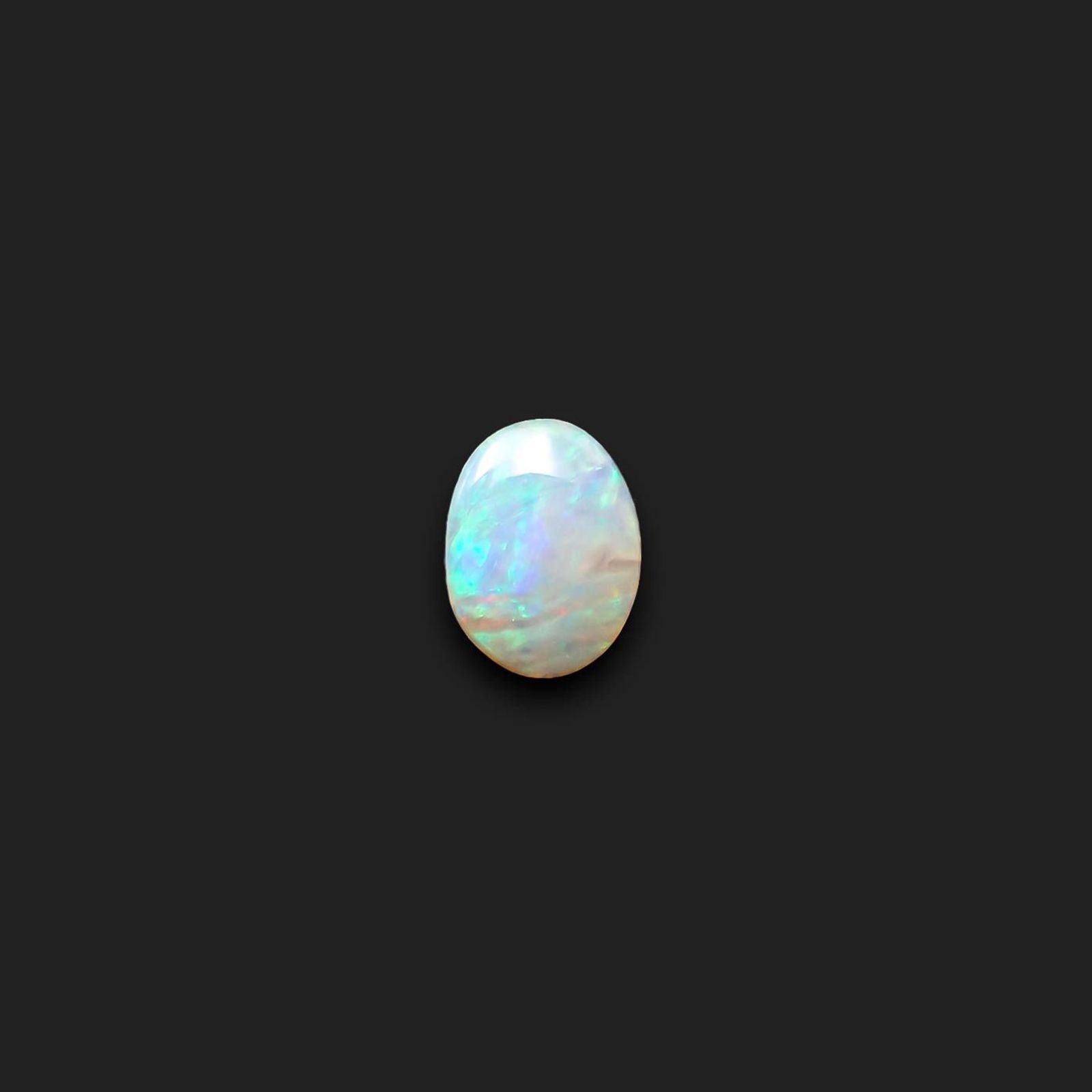 ボルダーオパール 原石磨き オーストラリア産 0.58ct[231225147]6.5x4.9mm前後