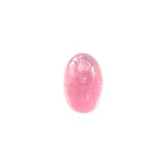 ペツォッタイトキャッツアイ(ラズベリル)(宝石名ペツォッタイト・キャッツアイ)マダガスカル産 0.700ct ソ付(彩珠)[220114349]6.7x4.4mm前後
