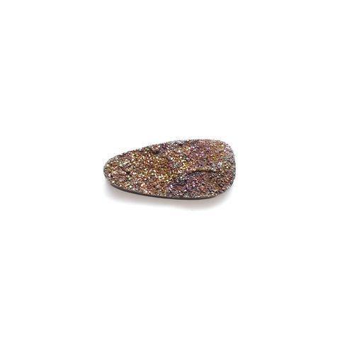 ◇フリーフォーム◇レインボーパイライト 原石 ロシア産 6.83ct[240527470]21.9x10mm前後
