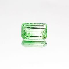 バイカラーツァボライト(宝石名グリーン グロッシュラー・ガーネット)タンザニア産 1.27ct 識別済[231124264]7.6x4.8mm前後