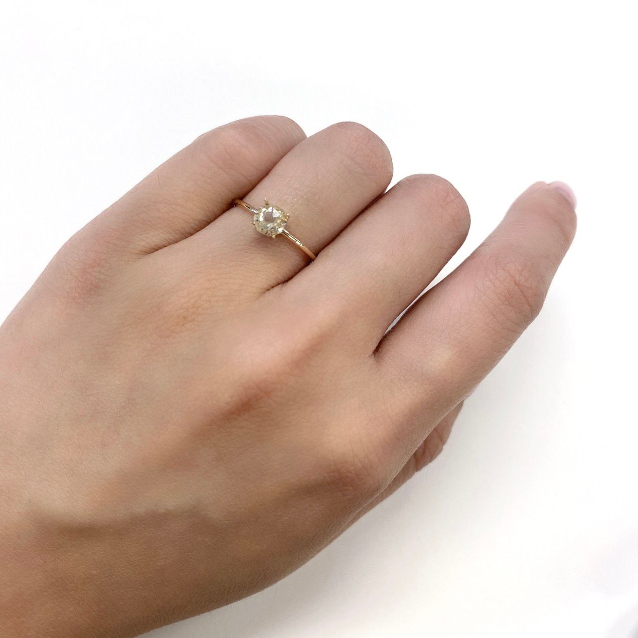 ◇オクタゴンカット◇ルチルクォーツSA ブラジル産 ルース 0.58ct[210611305]5.1×5mm前後