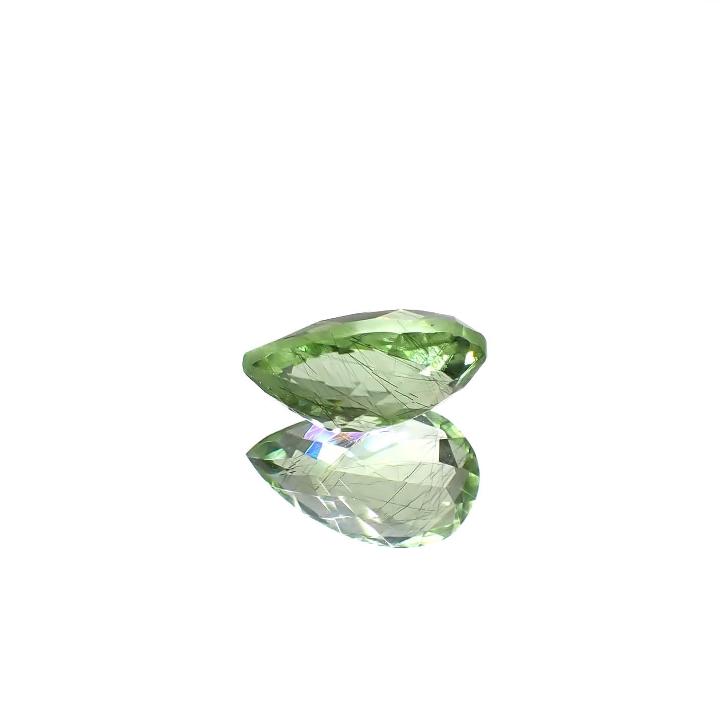 ルドウィジャイトインペリドット パキスタン産 2.62ct[240728523]11.3x6.8mm前後