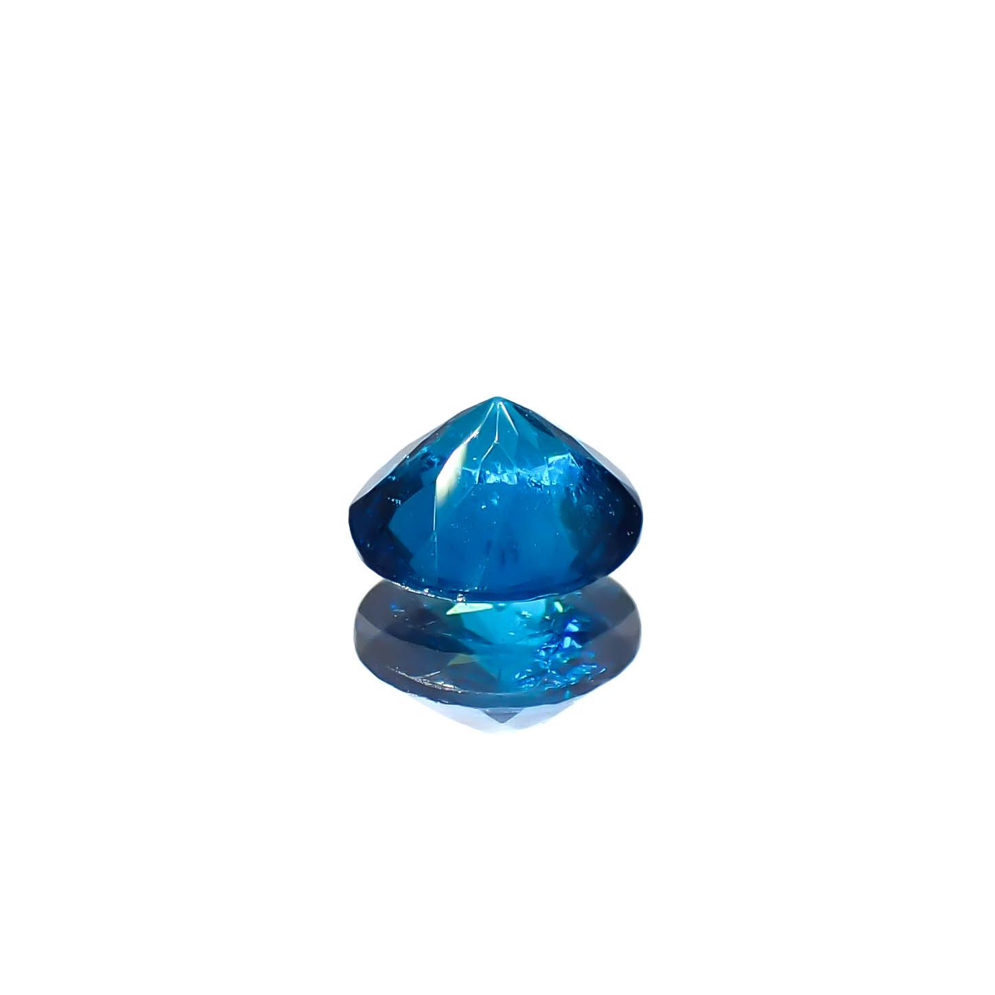 ディープブルーアパタイト マダガスカル産 0.32ct[240828635]4.6x4.5mm前後