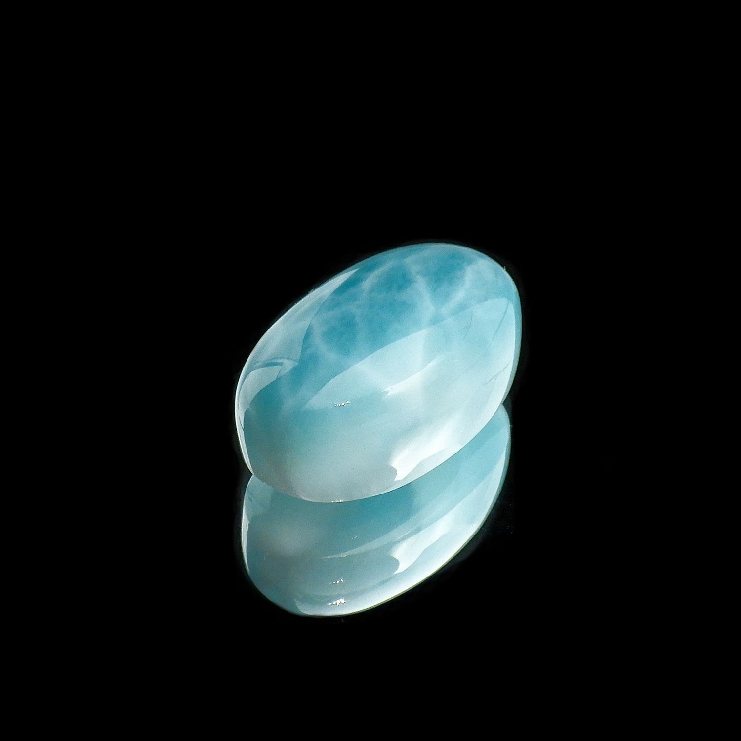 ラリマー(宝石名ブルー・ペクトライト) ドミニカ共和国産 22.00ct 識別済[240212104]20.3×12.4mm前後