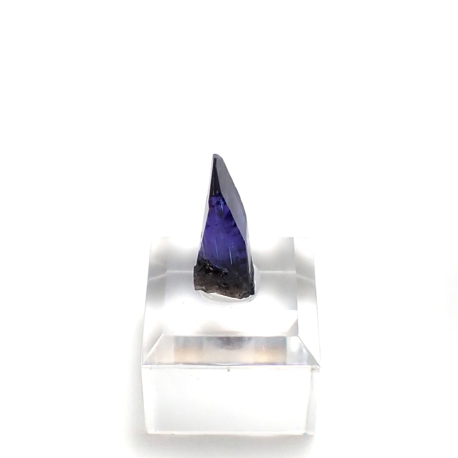 タンザナイト原石 タンザニア産 アクリル台座付き 13.40ct(2.68g) / 6.9x8.2x23.5mm前後 [260632367]