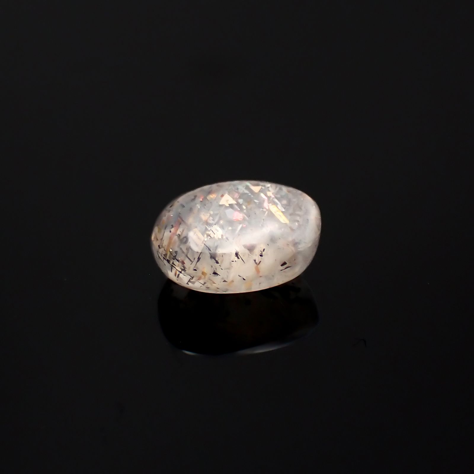 レインボーラティスサンストーン オーストラリア産 1.53ct[230722901]8x6.3mm前後