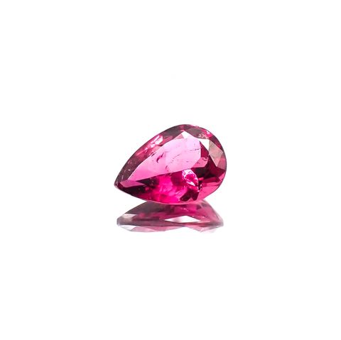 パープルトルマリン(宝石名パープル・トルマリン)ブラジル産 識別済 0.88ct / 8.1x5.7mm前後 [260323894]