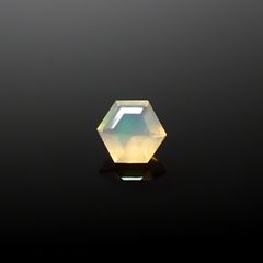 ◇ヘキサゴンカット◇エチオピアオパール エチオピア産 0.087ct[240226208]3.3x3.2mm前後