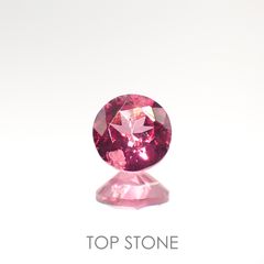 ホットピンクスピネル(宝石名ピンク・スピネル) タンザニア産 0.31ct 識別済[210812592]4.1×4.1mm前後