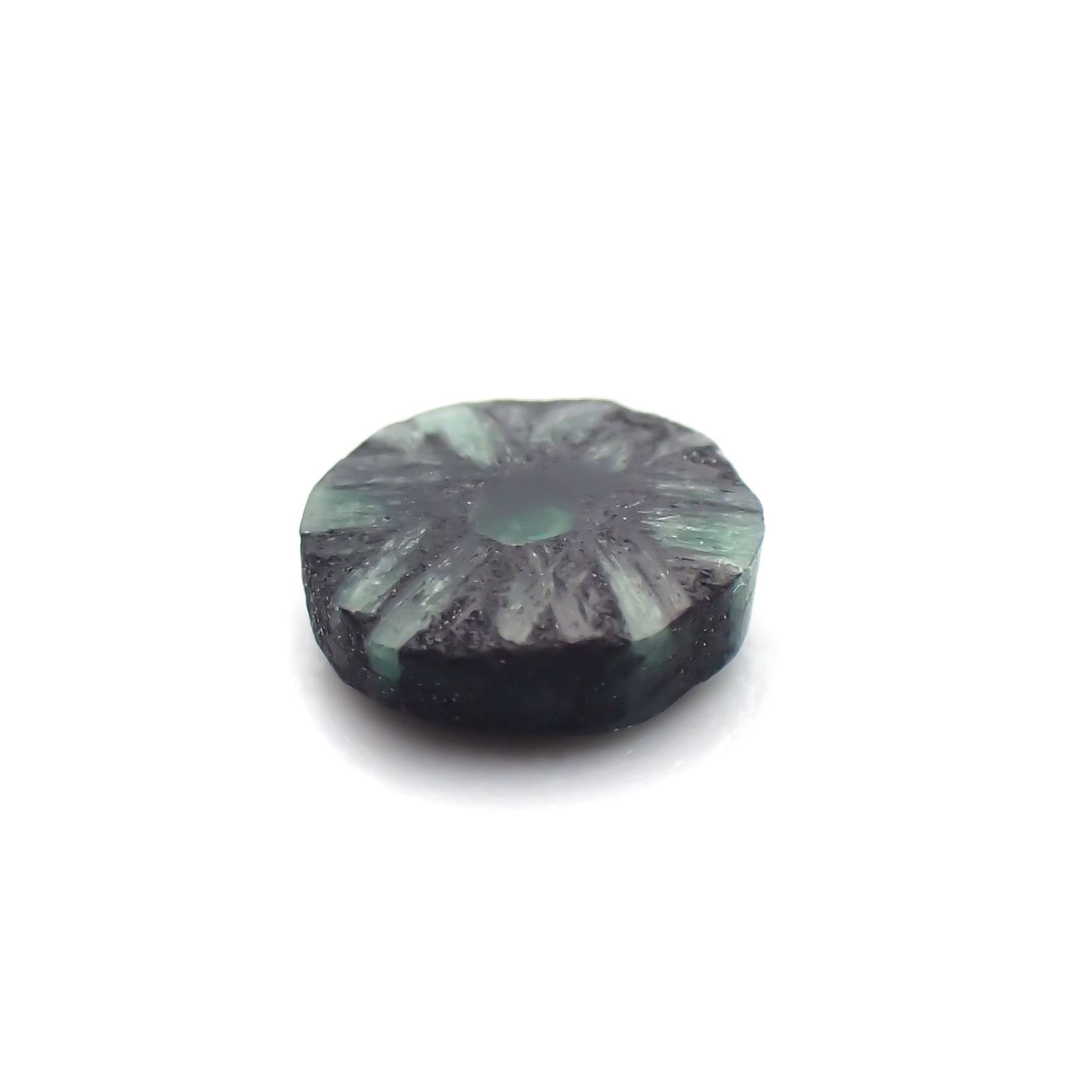 逆トラピッチェエメラルド(宝石名エメラルド)コロンビア産 0.24ct 識別済[231224416]4.4x4.1mm前後