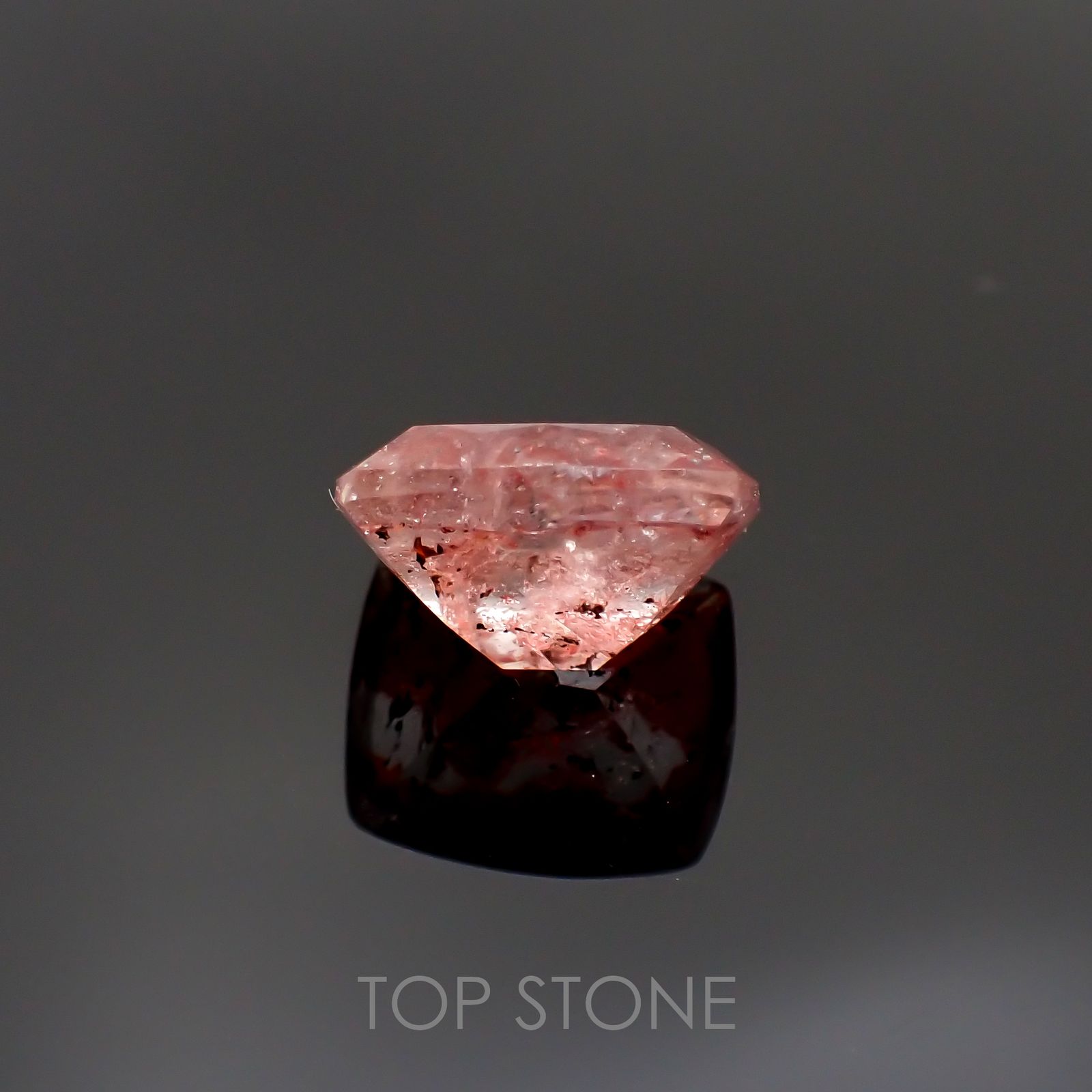 オーロラクォーツ ブラジル・ミナスジェライス産 12.13ct[220114375]15.8x13.6mm前後