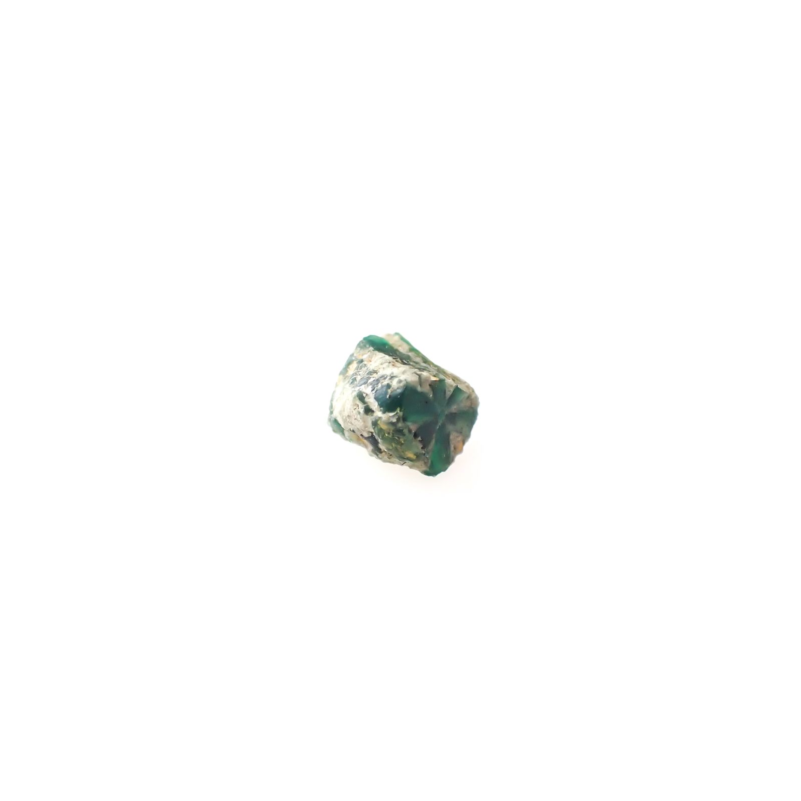 逆トラピッチェエメラルド 原石 コロンビア産 0.51ct[240627843]4.1x3.5mm前後