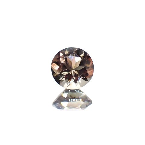 バイカラーオレゴンサンストーン(宝石名ラブラドライト)アメリカ・オレゴン州産 識別済 0.71ct / 6x6mm前後 [220114644]
