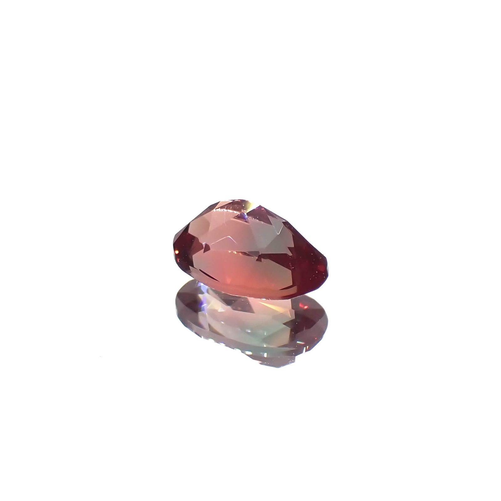 バイカラーアンデシン モンゴル産 0.46ct[230421502]6x4.2mm前後