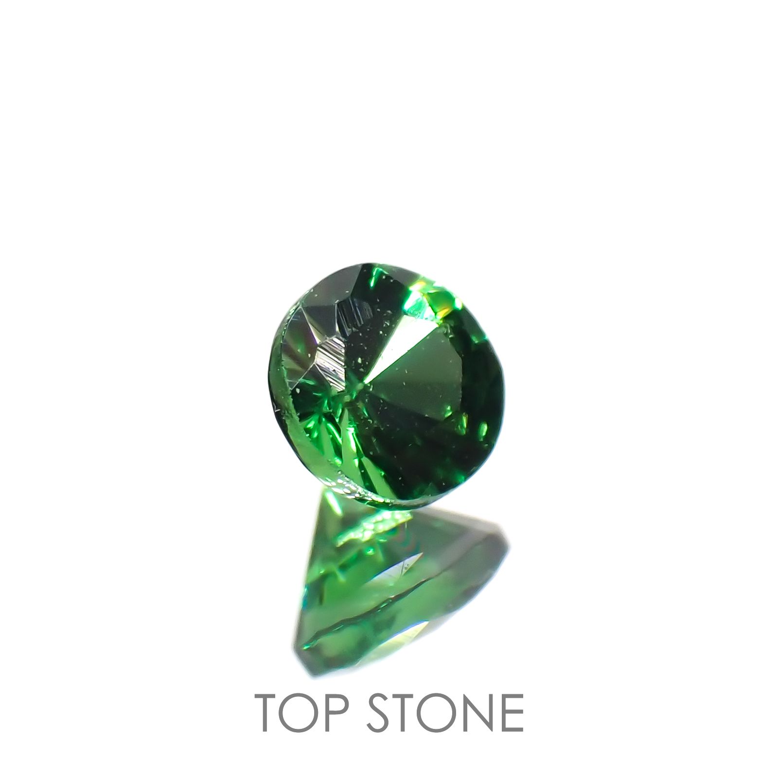 ツァボライト(宝石名ガーネット)タンザニア産 0.13ct 識別済[221018720]3x2.9mm前後