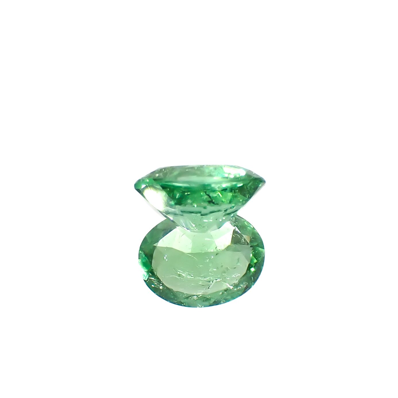 パライバトルマリン ブラジル・パライバ州バターリャ鉱山産 0.49ct[240928735]5.9x4.5mm前後