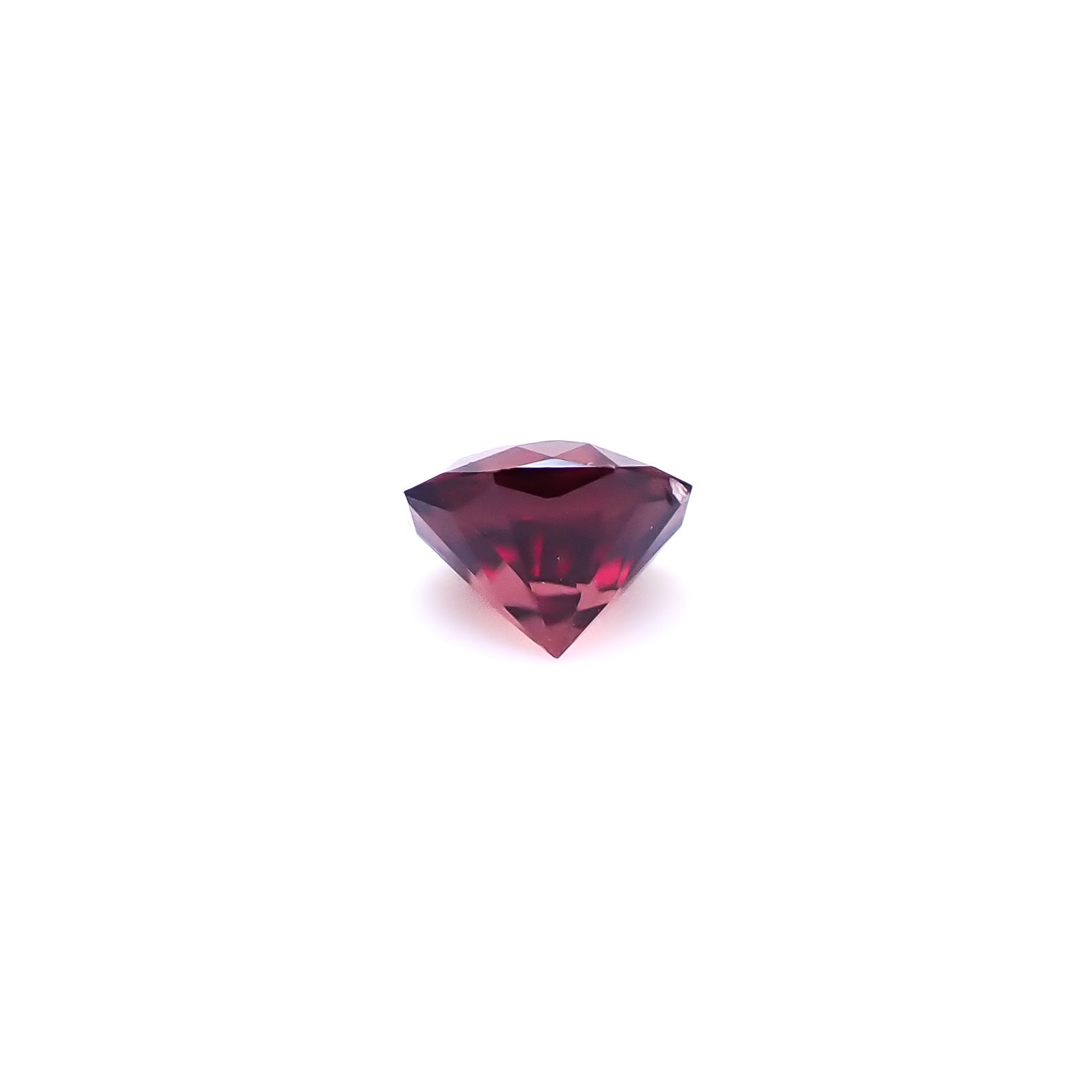 ◇オクタゴンカット◇レッドジルコン(宝石名ジルコン)スリランカ/カンボジア産 識別済 0.71ct / 4.9x4.8mm前後 [260732551]