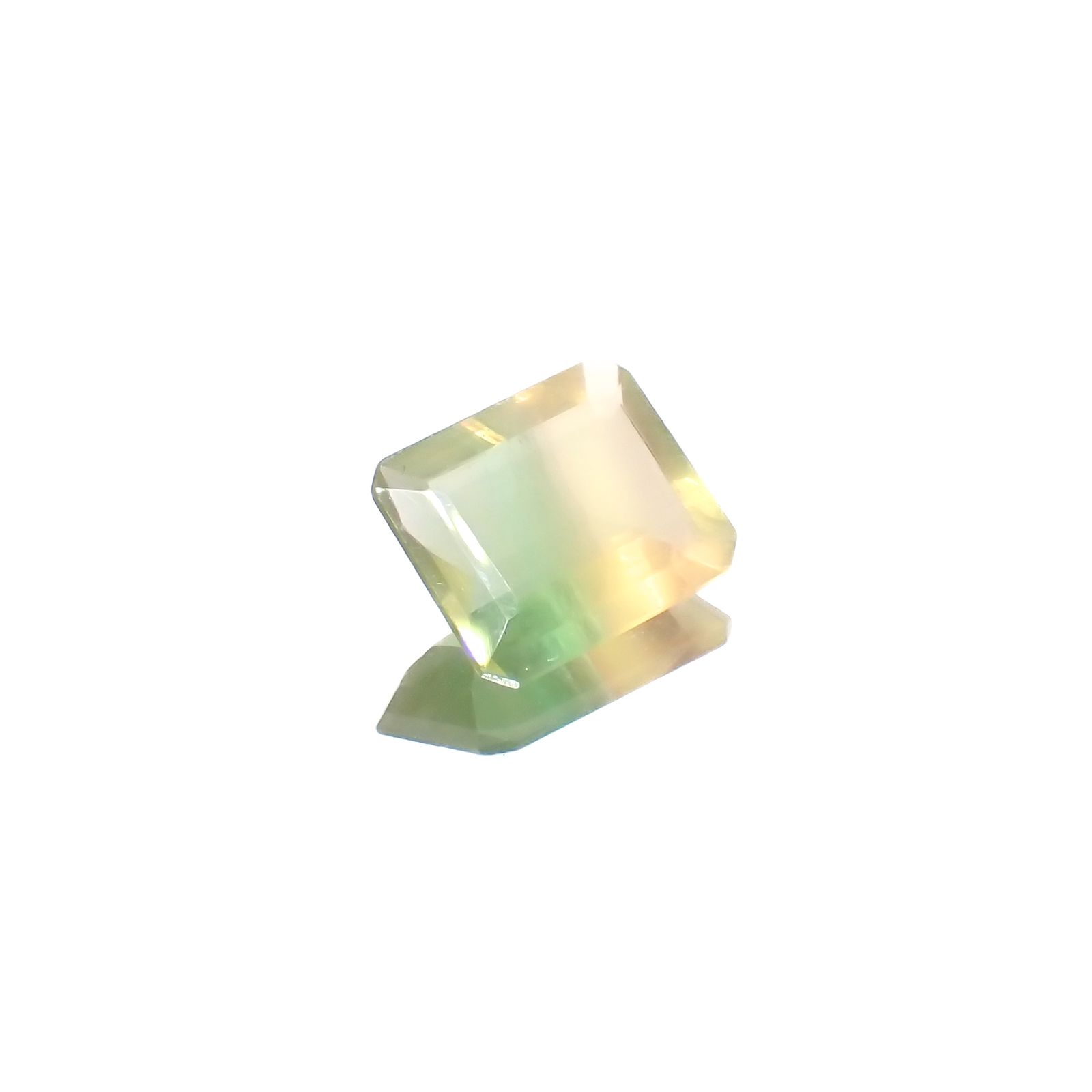 バイカラーフローライト フルオレッセンス ブラジル産 3.73ct[230722978]10.9x8.9mm前後