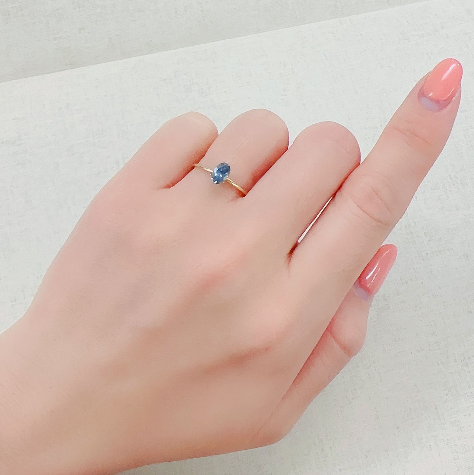 モンタナサファイア アメリカ・モンタナ州産 0.55ct[230321135]6x4mm前後
