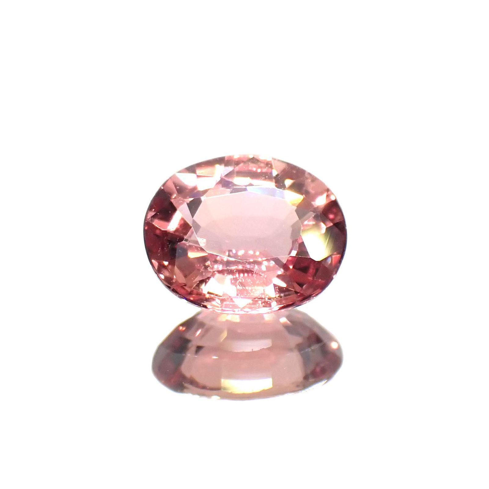 パパラチャサファイア(宝石名パパラチャサファイア) スリランカ産 0.88ct GIA鑑付[20062895]6.4×5.5mm前後