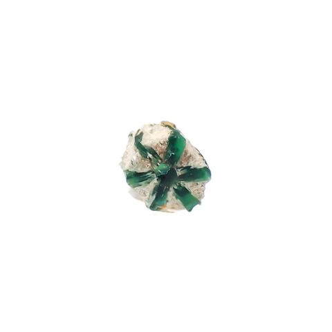 逆トラピッチェエメラルド 原石スライス コロンビア産 0.22ct[240627847]3.5x3.3mm前後