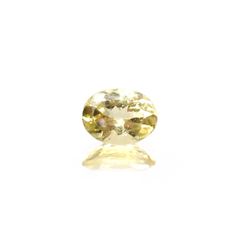 レモンイエローアパタイト(宝石名アパタイト) メキシコ産 識別済 1.25ct / 8x6.2mm前後 [210913228]