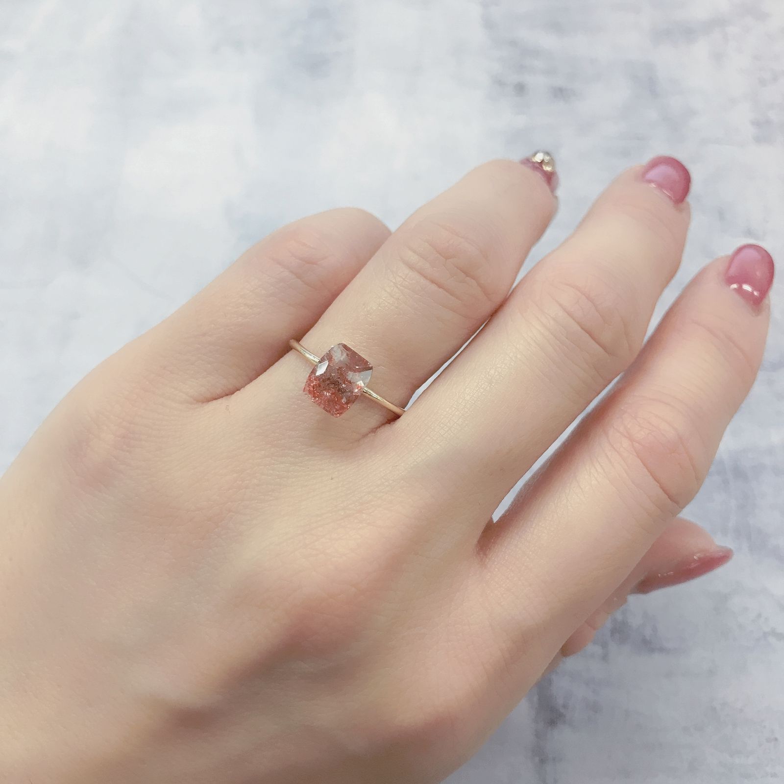 ファイヤークォーツ ナイジェリア産 1.46ct[220114749]7.7x6.3mm前後