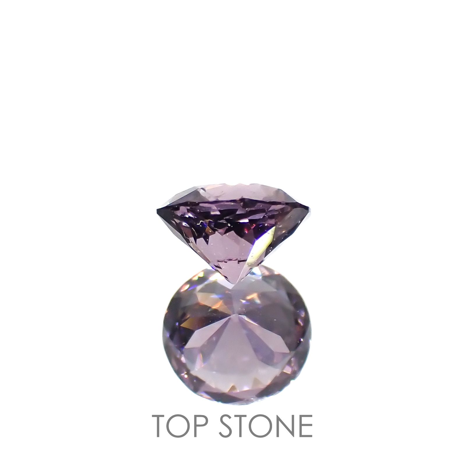 ラベンダーピンクスピネル(宝石名スピネル)ビルマ/マダガスカル産 0.29ct 識別済[220917597]4.1x4.1mm前後