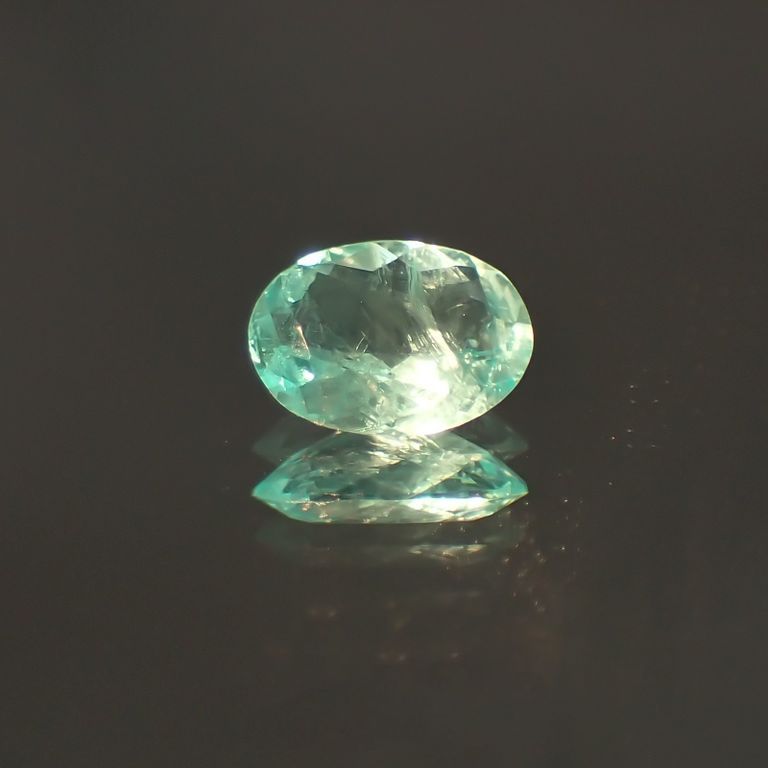 パライバトルマリン(宝石名トルマリン/別名パライバ・トルマリン) ブラジル産 0.22ct 識別済[20129249]5×3.8mm前後