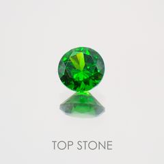 デマントイドガーネット(宝石名デマントイド・ガーネット)  ロシア産 0.174ct ソ付(彩珠)[210410510]3.3×3.3mm前後
