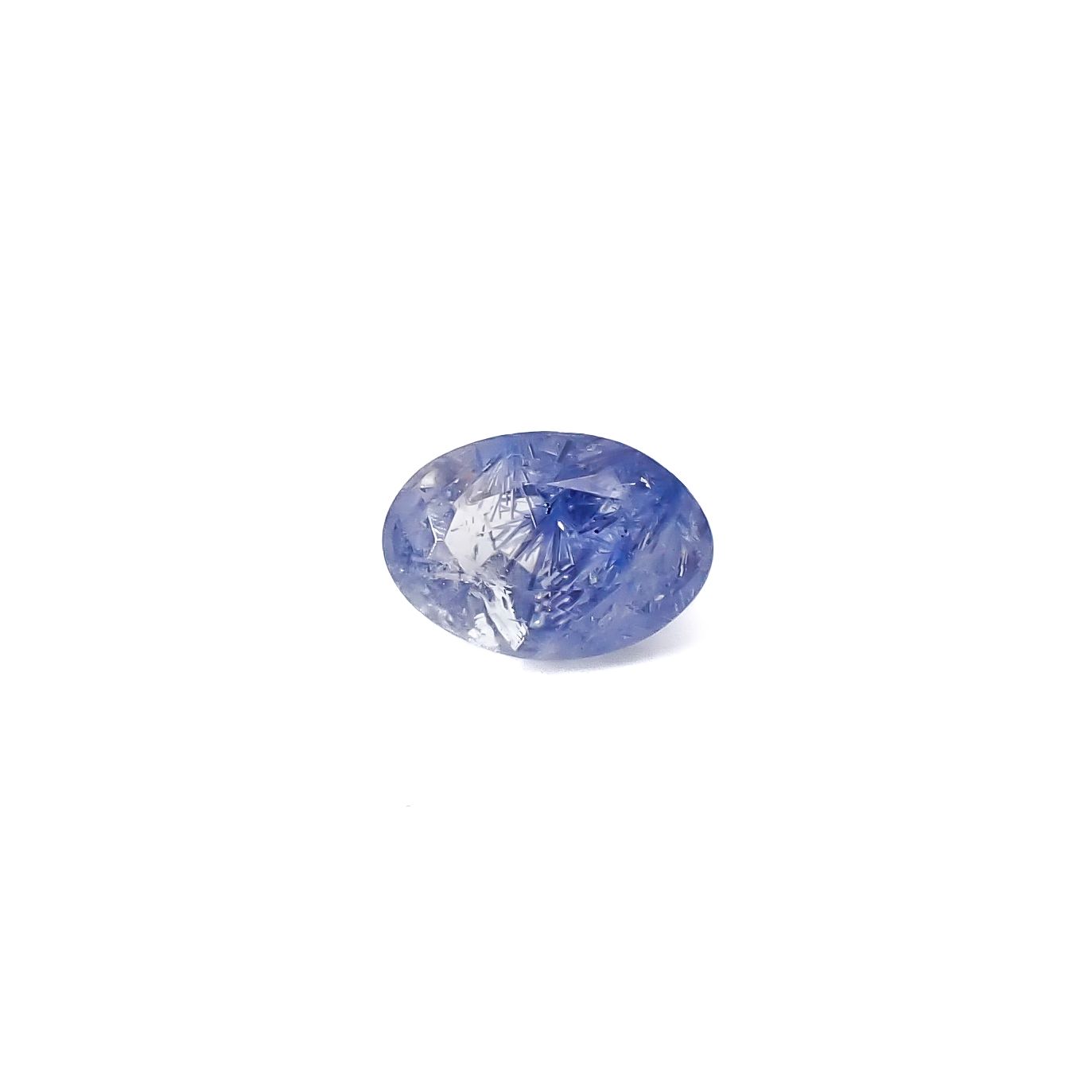 デュモルチェライトインクォーツ ブラジル産 0.83ct / 7.1x4.9mm前後 [260331849]