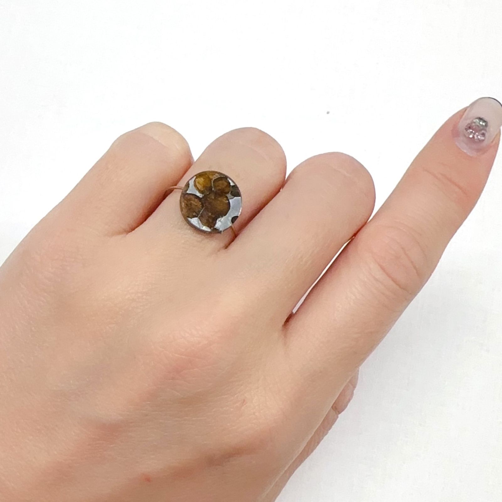パラサイト隕石Sericho トリプレット 発見地:ケニア 3.56ct[240125710]12.1x12mm前後