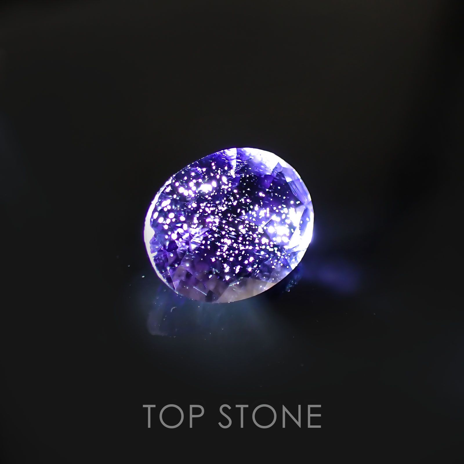 アイオライトサンストーン インド・ブラジル産 ルース 1.5ct[20129289]9×7.1mm前後 | TOP STONE(トップストーン)