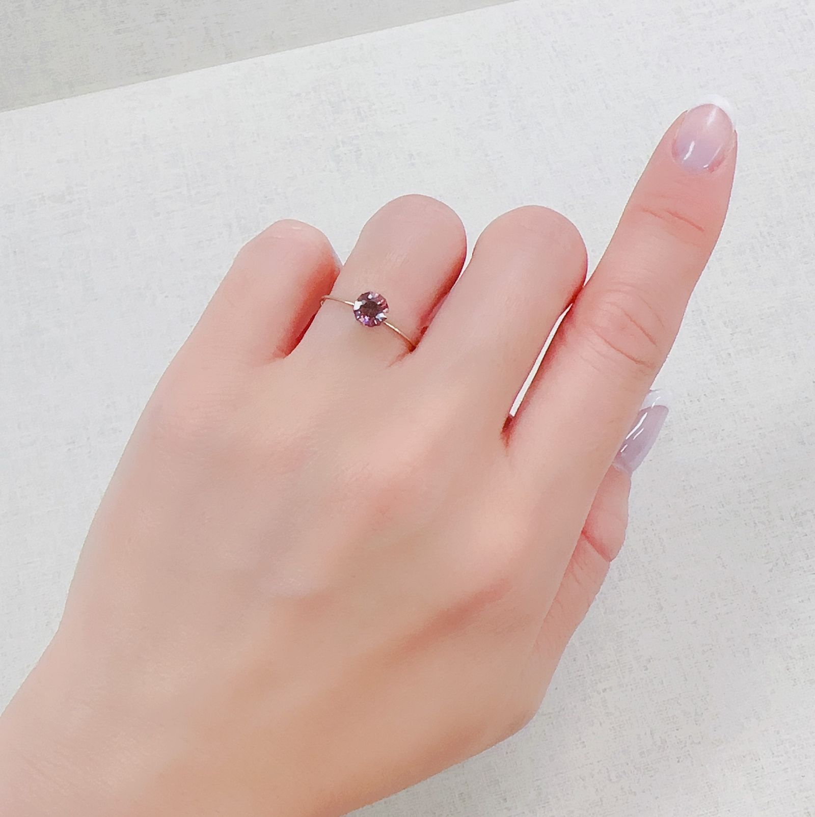 ◇カスタムカット◇ピンクジルコン スリランカ/カンボジア産 0.75ct[230421819]4.8x4.8mm前後