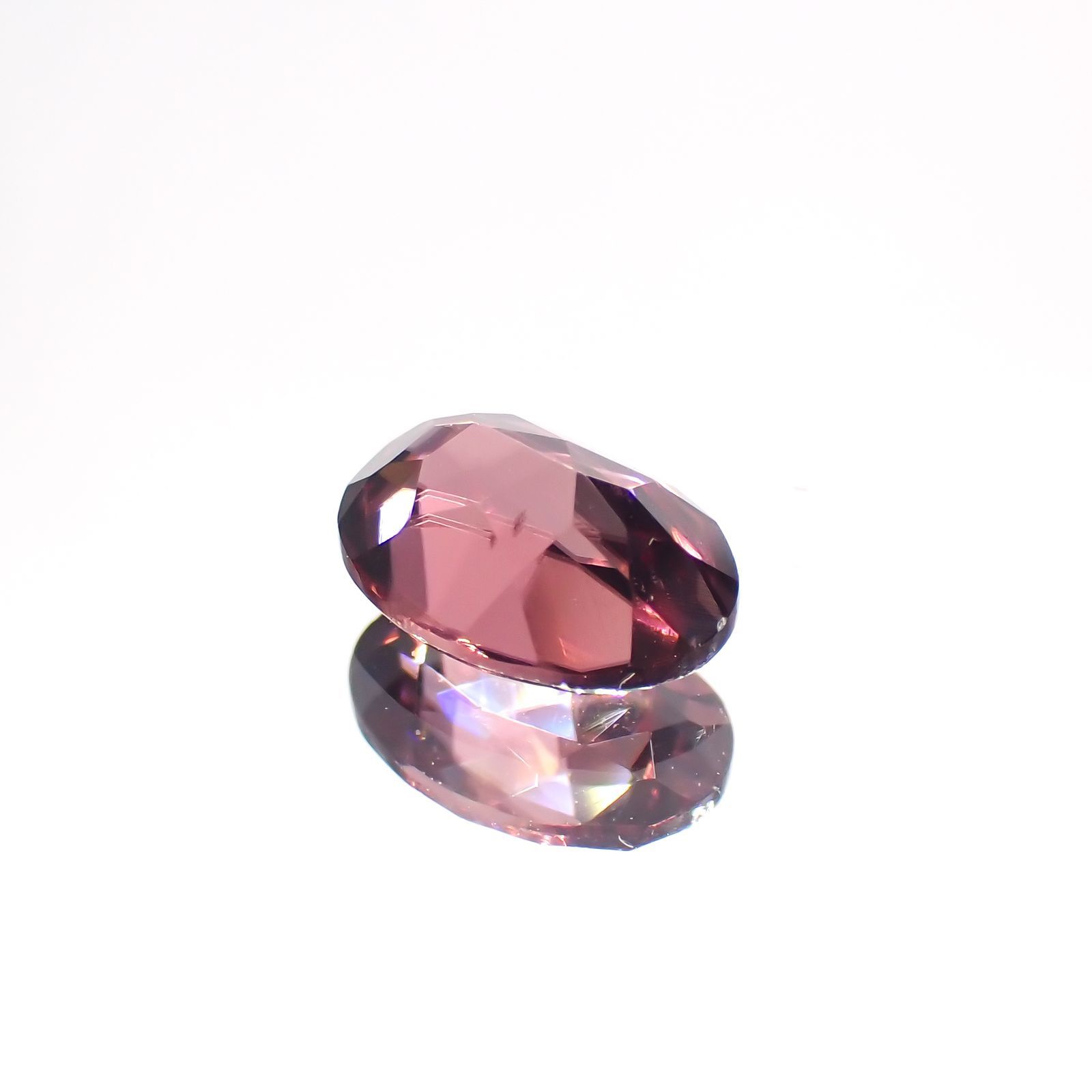 ピンクジルコン(宝石名ジルコン) スリランカ/カンボジア産 1.31ct 識別済[21029786]7.1×5.1mm前後