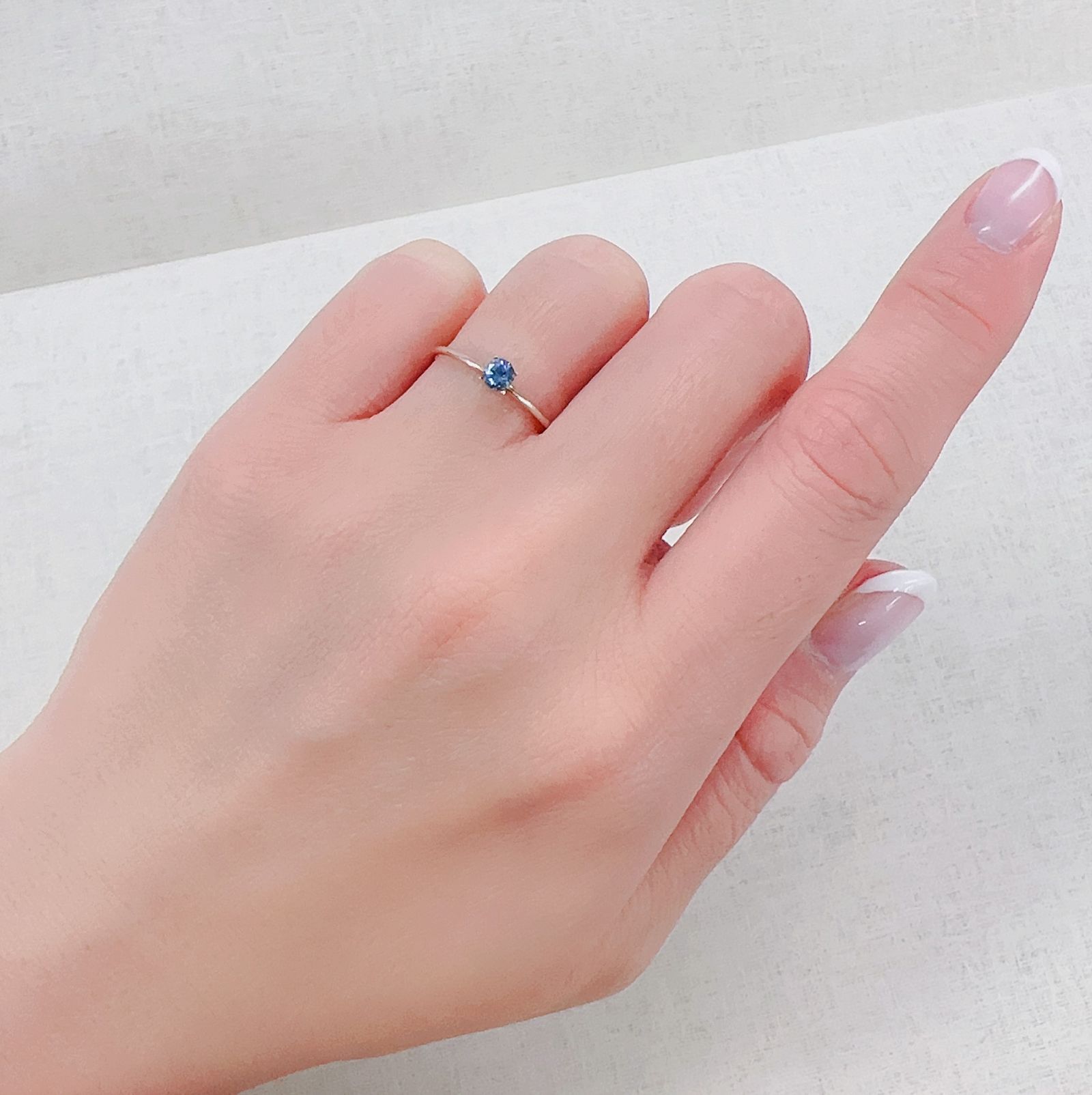 サンタマリアアクアマリン(宝石名アクアマリン)ブラジル産 0.17ct 識別済[230421847]3.5x3.5mm前後