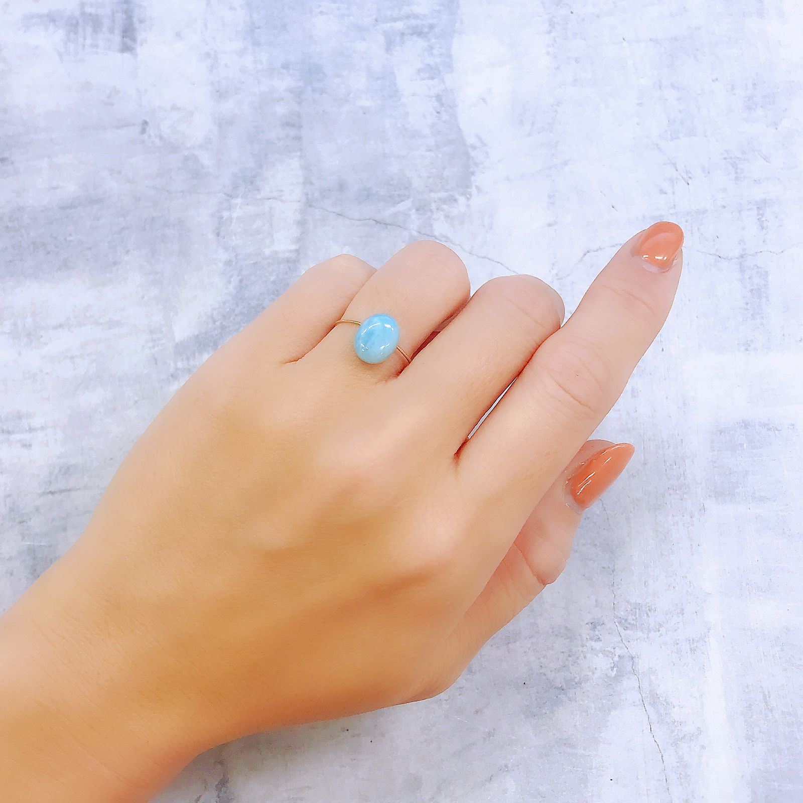 ラリマー ドミニカ共和国産 3.16ct[221018454]10x8mm前後