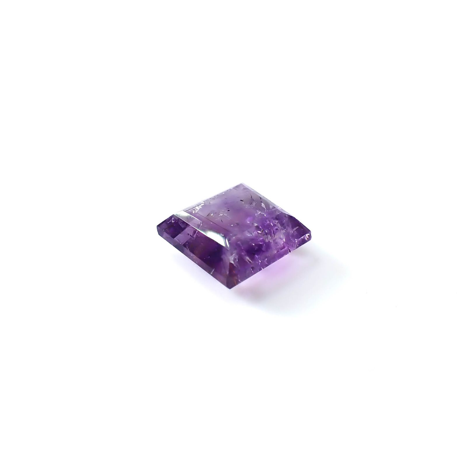 ◇リバーシブル◇アメジストエレスチャル ブラジル産 2.05ct [250730858]7.7x7.5mm前後