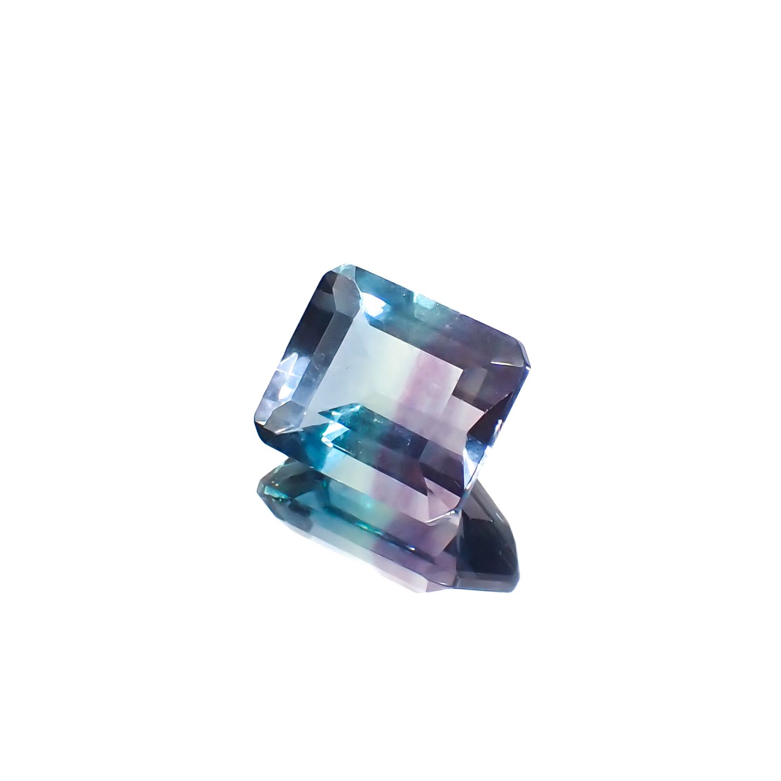 パーティカラーフローライト フルオレッセンス ブラジル産 5.35ct[230823273]10.9x9mm前後