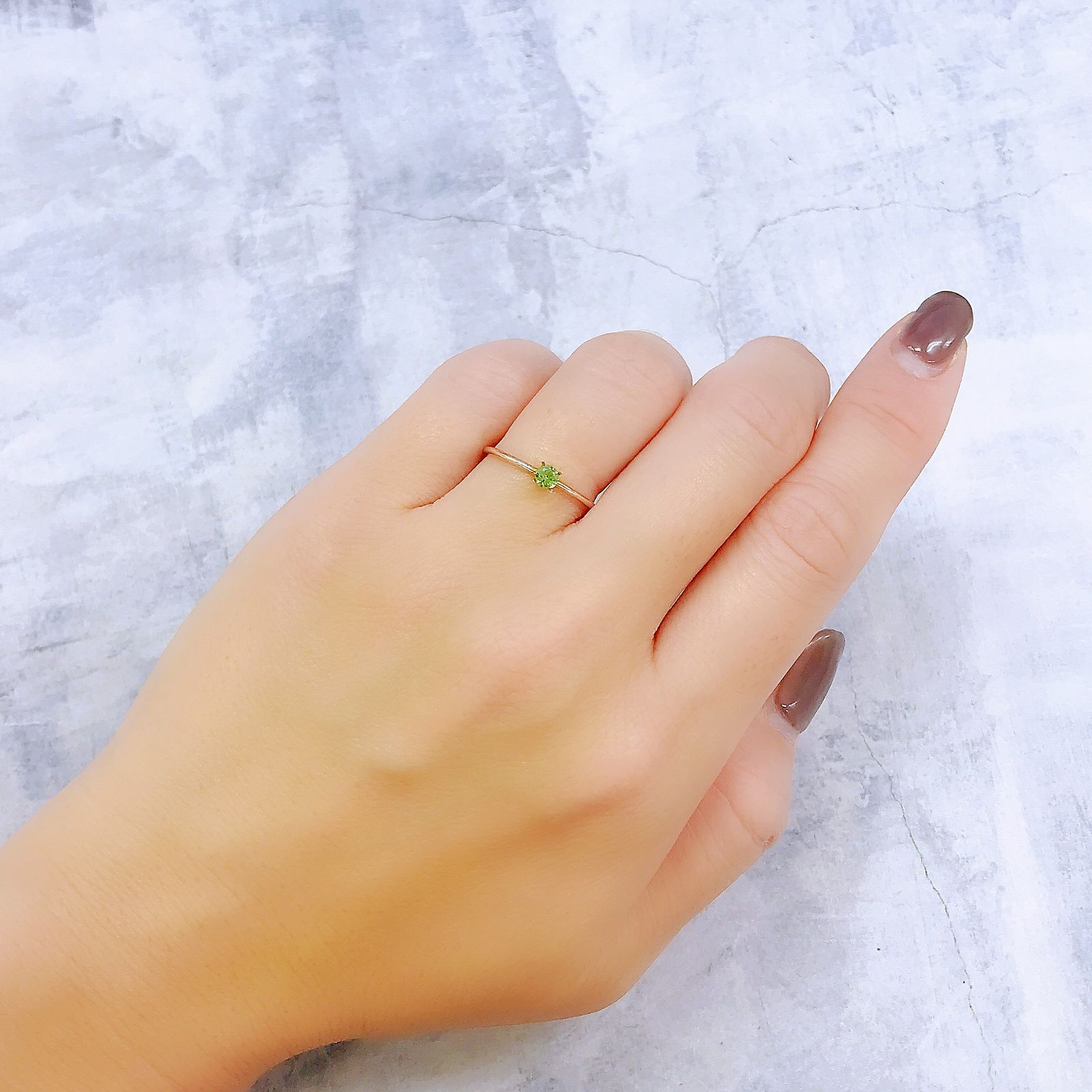 デマントイドガーネット ロシア産 0.14ct[221018220]3.1x3.1mm前後