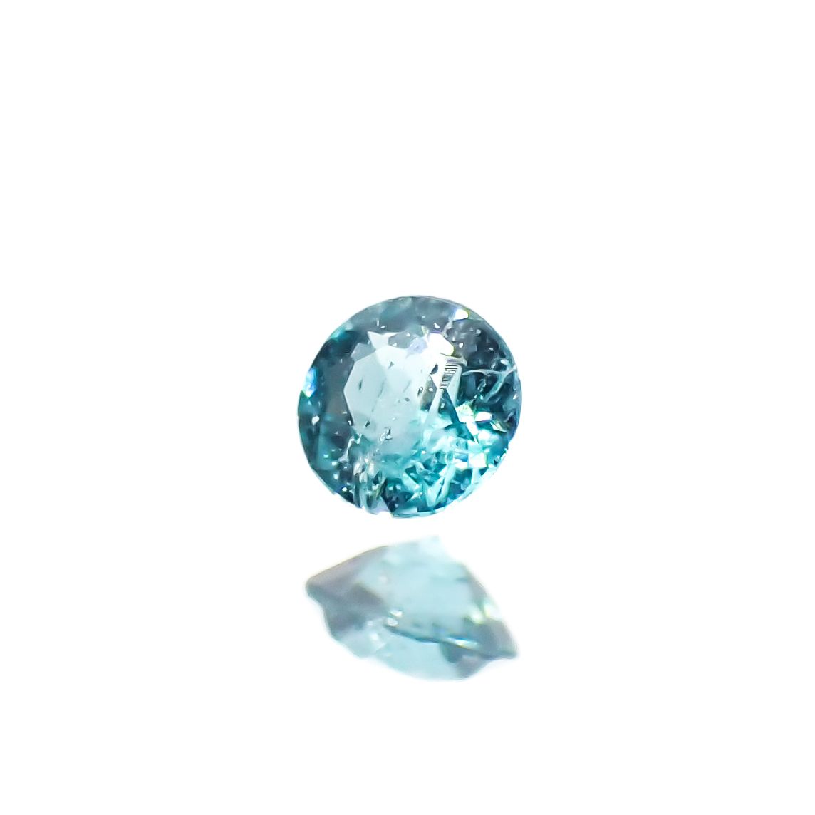 パライバトルマリン(宝石名トルマリン/別名パライバ・トルマリン)ブラジル・パライバ州バターリャ鉱山産 0.028ct 識別済[240125580]2x1.9mm前後
