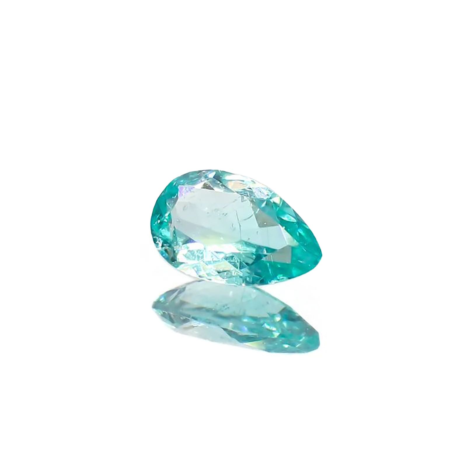 パライバトルマリン(宝石名トルマリン/別名パライバ・トルマリン)ブラジル産 ソ付(宝貴協) 0.150ct / 4.7x2.9mm前後 [260318782]