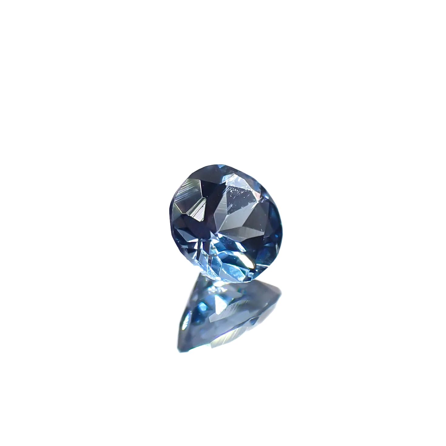 サンタマリアアクアマリン(宝石名アクアマリン)ブラジル産 0.18ct 識別済[240226026]3.7x3.7mm前後