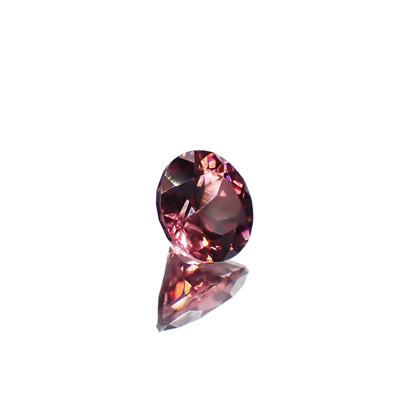 ピンクジルコン スリランカ/カンボジア産 1.03ct[240928803]5.6x5.5mm前後