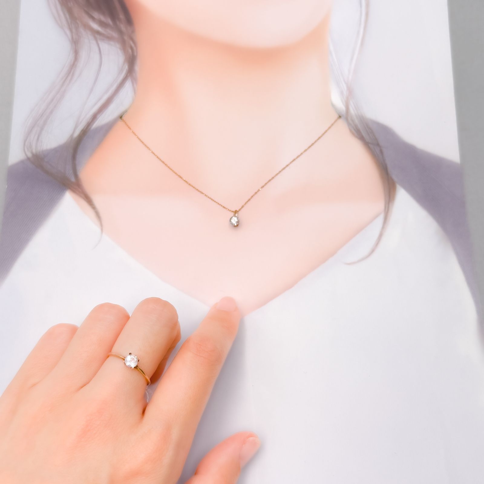 ◇ペアセット◇レインボームーンストーン マダガスカル産 0.66ct(2pcs合計) 識別済[250430313]4.5x4.5mm前後