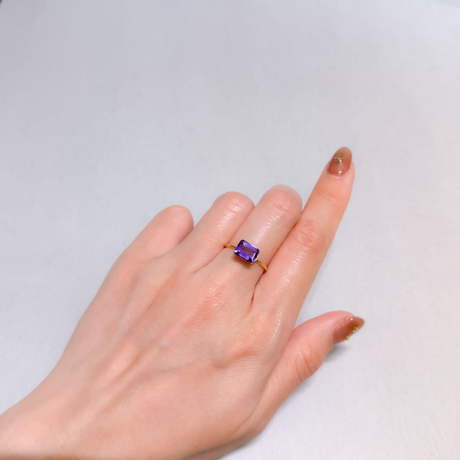 カラーシフトアメジスト ブラジル/ウルグアイ産 1.16ct [250329977]7.8x5.9mm前後