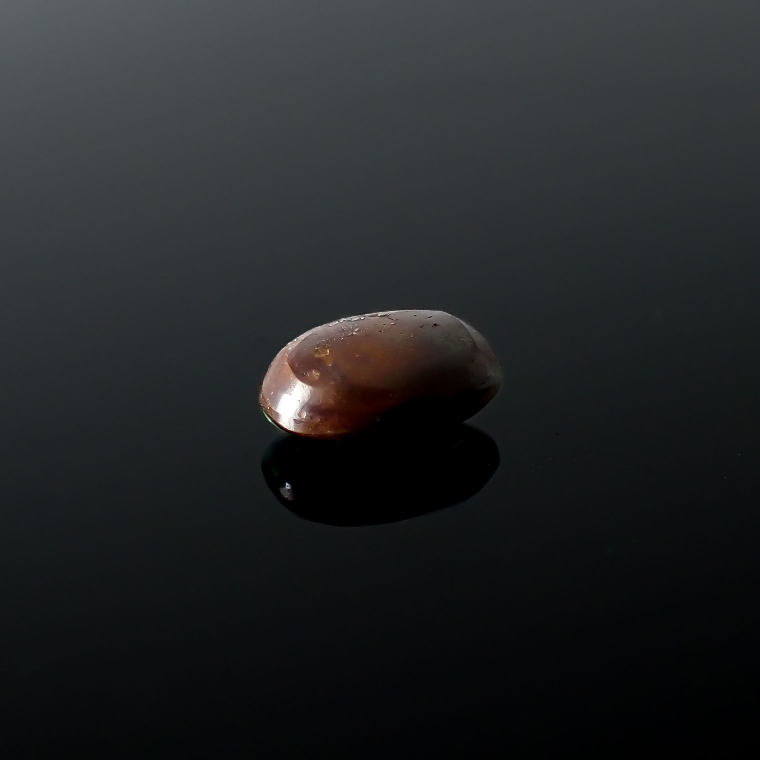 ボルダーオパール 原石磨き オーストラリア産 0.72ct[231225153]7x4.7mm前後