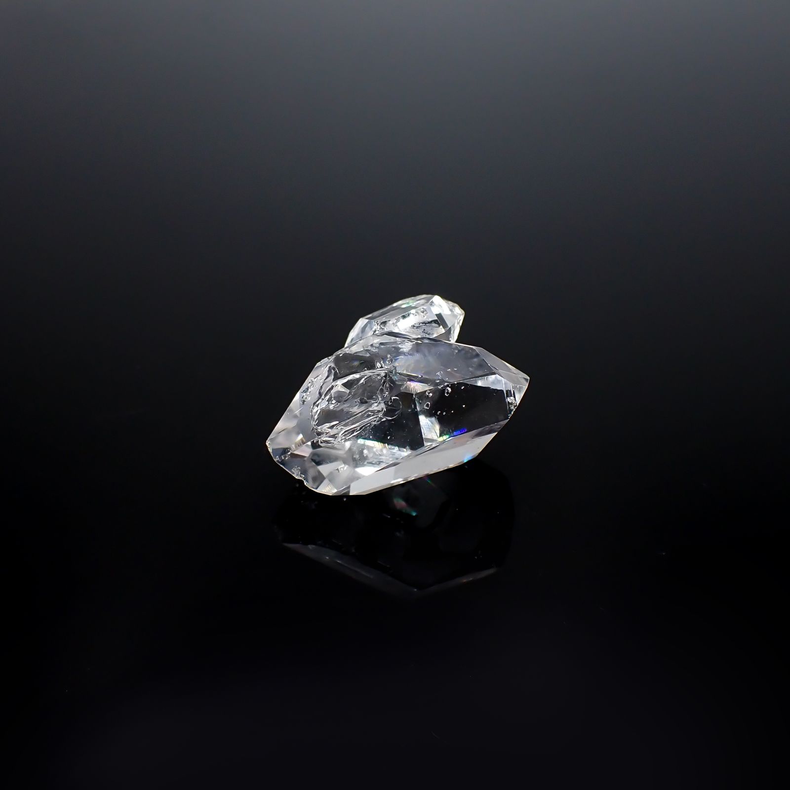 ハーキマーダイヤモンド 原石 アメリカ・ニューヨーク州産 22.63ct[231225123]21.7x16mm前後