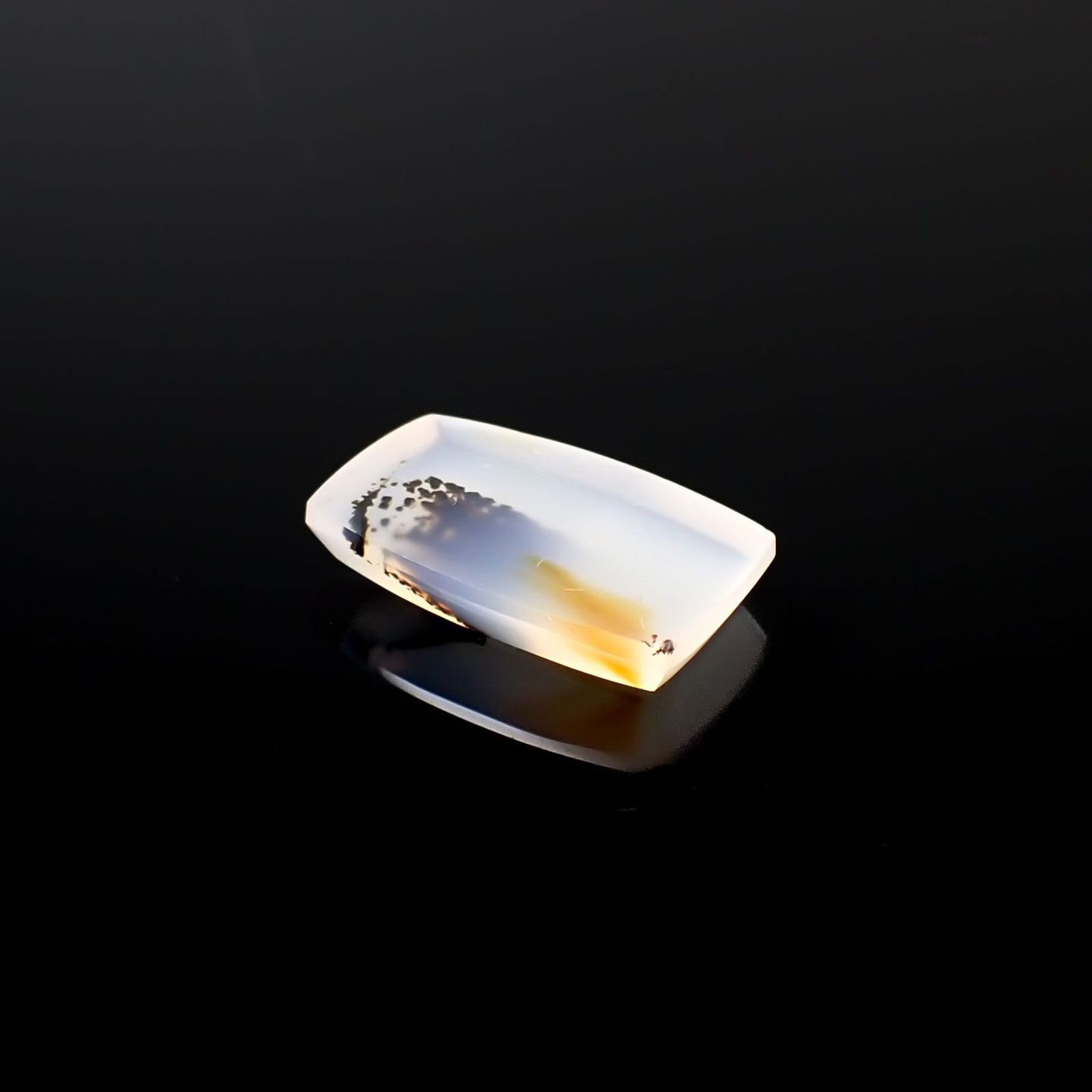 モンタナアゲート アメリカ・モンタナ州産 11.91ct / 21.2x13.1mm前後 [260127119]